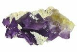 Purple-Yellow Fluorite & Bladed Barite - Cave-in-Rock, Illinois #132543-1